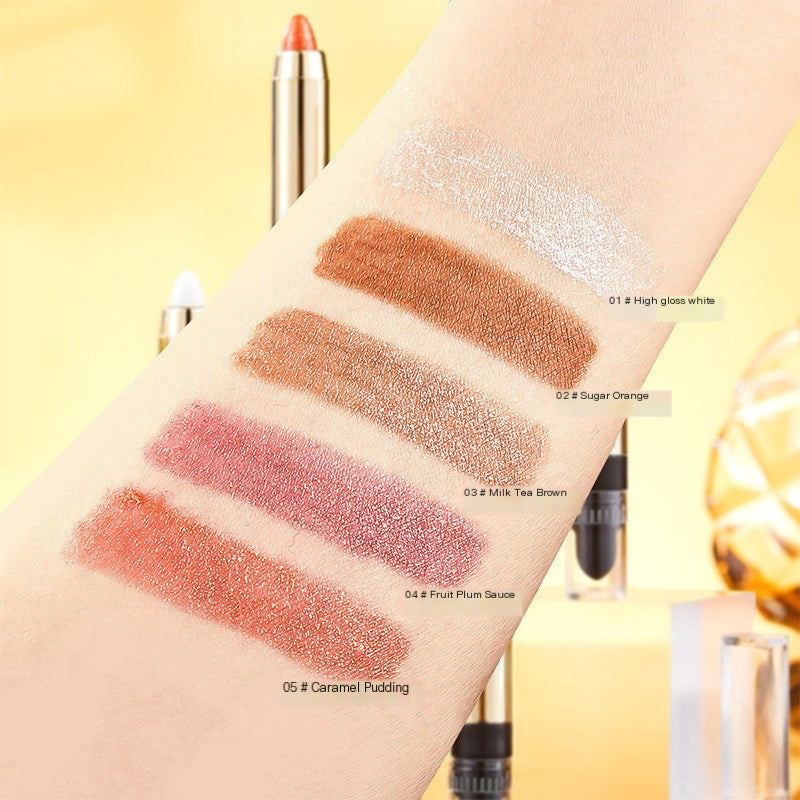 Pearly Matte Eye Shadow Stick - 5 Color High-Gloss Collection