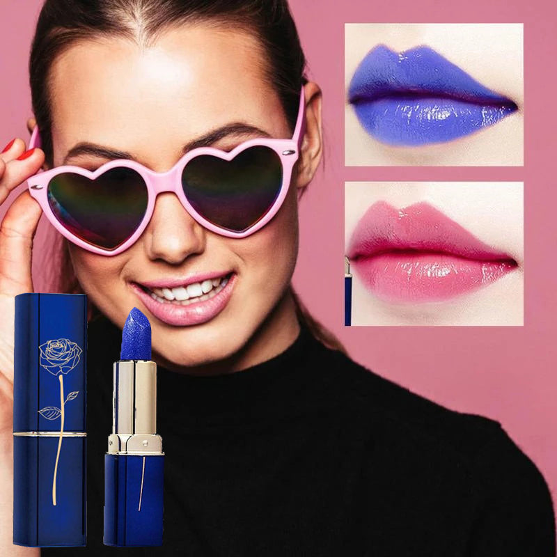 Color Changing Lipstick - Waterproof pH Reactive Blue Maggie
