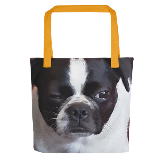 Bolsa de mano con estampado integral