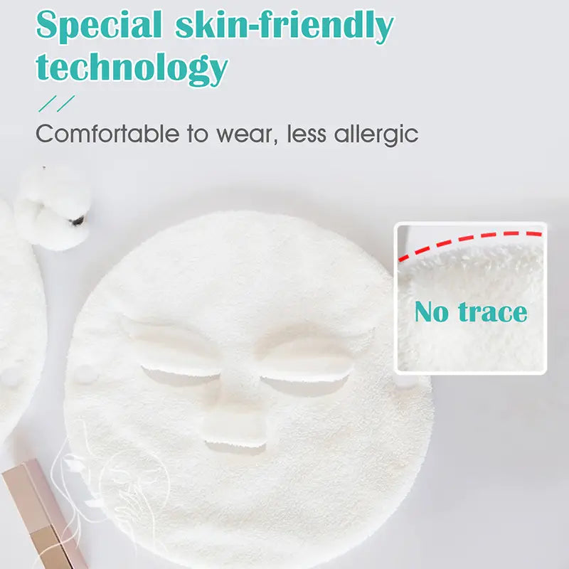 Reusable Coral Fleece Hot Compress Towel - Spa Facial Mask 24cm