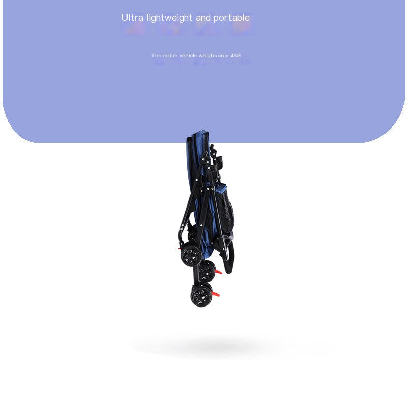 Pet Stroller for Small Dogs and Cats - Lightweight & Foldable