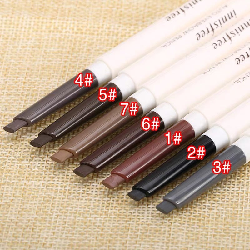 Dual-Head Automatic Eyebrow Pencil - 7 Colors with Brush