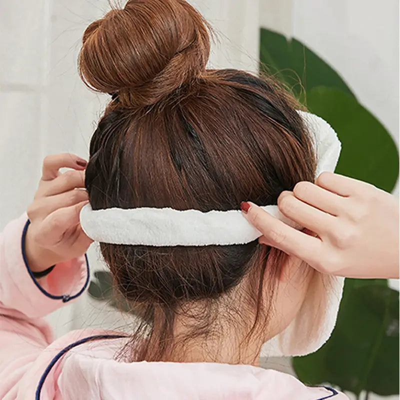 Reusable Coral Fleece Hot Compress Towel - Spa Facial Mask 24cm