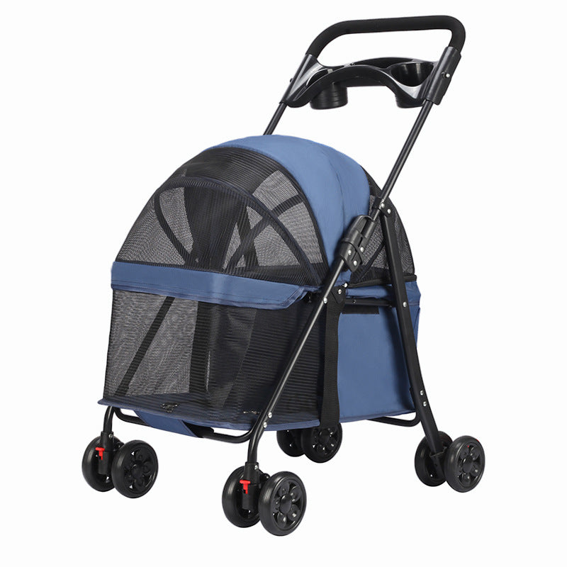 Pet Stroller for Small Dogs and Cats - Lightweight & Foldable