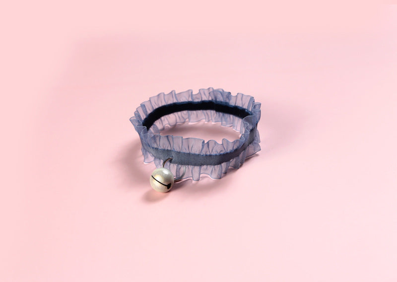 Velvet Lace Adjustable Pet Collar with Insect Repellent