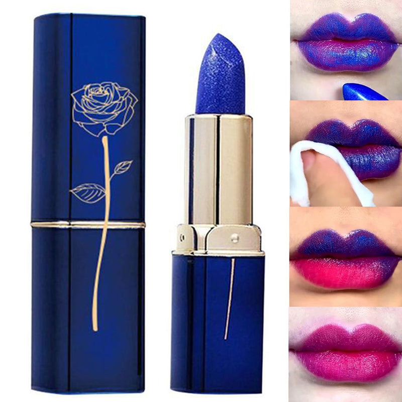 Color Changing Lipstick - Waterproof pH Reactive Blue Maggie