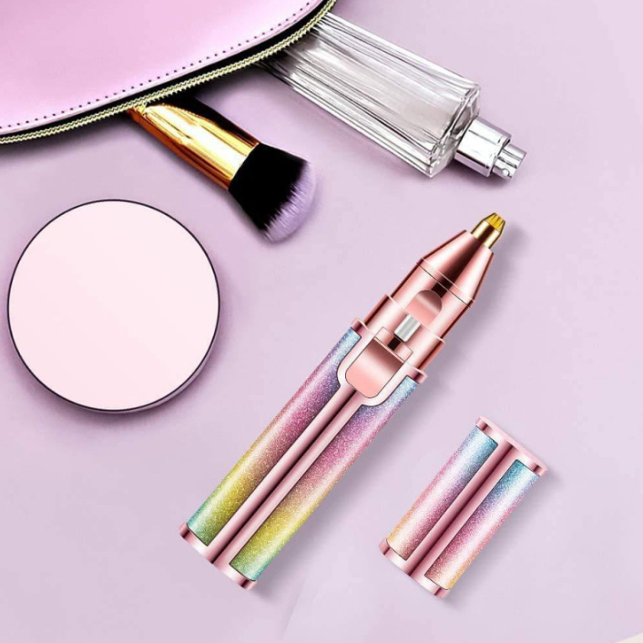 Rechargeable Women's Eyebrow Trimmer & Hair Remover - 2-in-1