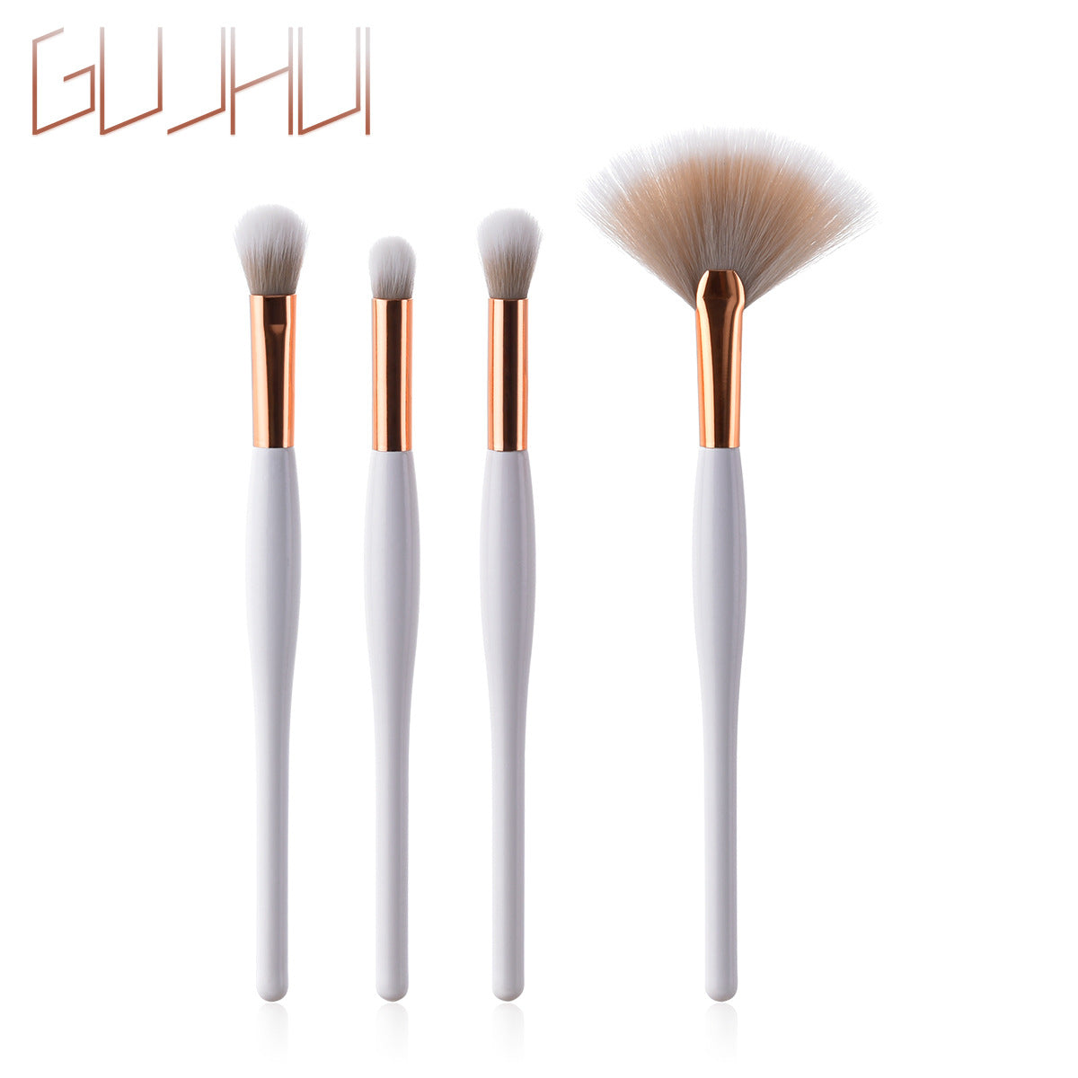 Professional 8-Piece Makeup Brush Set - Premium Fiber Brushes